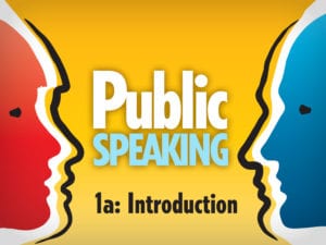 eDL CTE course: Public Speaking 1a: Introduction