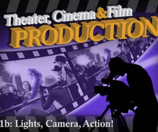 Theater, Cinema & Film Production 1b: Lights, Camera, Action!