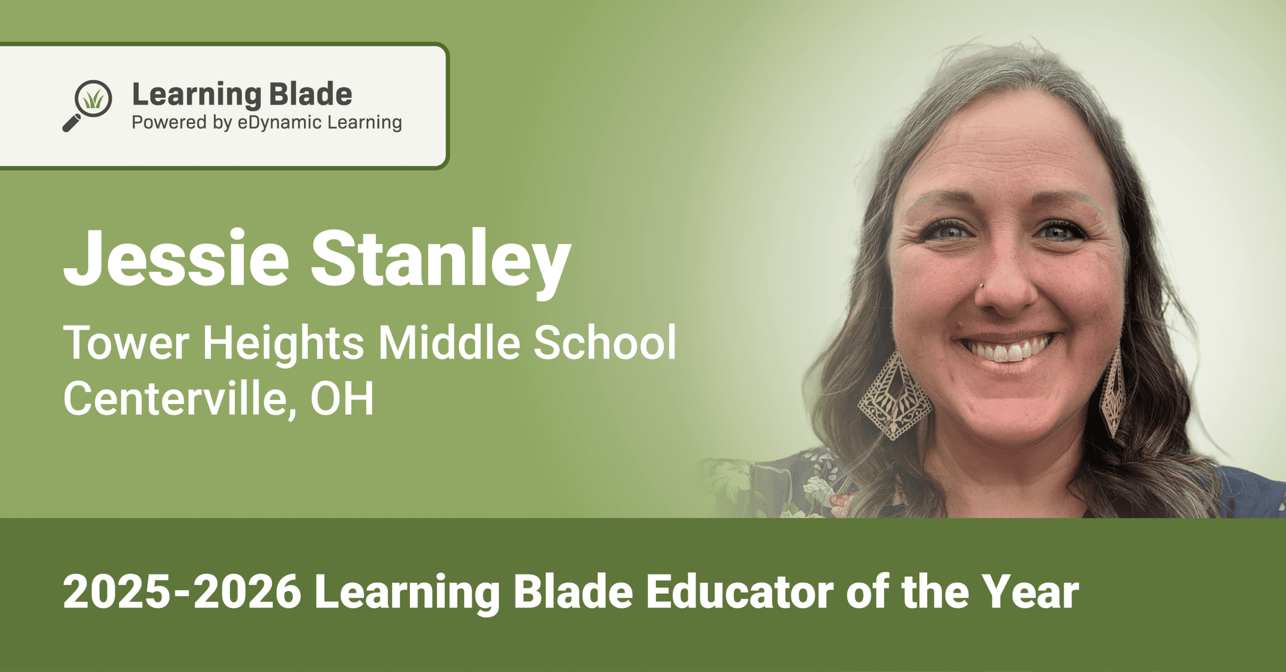 Jessie Stanley, 2025-2026 Learning Blade Educator of the Year